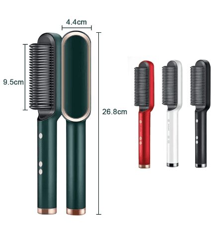 WOMEN HAIR STRAIGHTENING CURLER BRUSH COMB